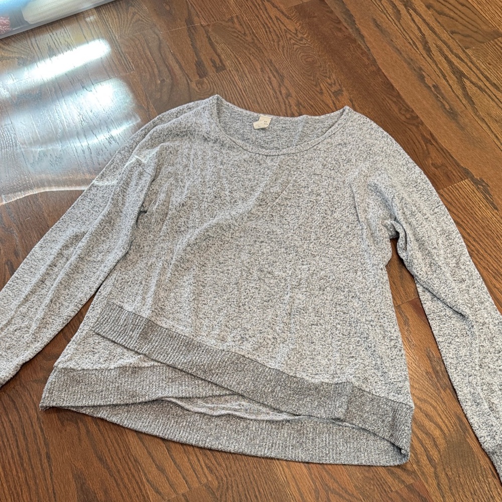 Sundays Heather Gray Knit Top